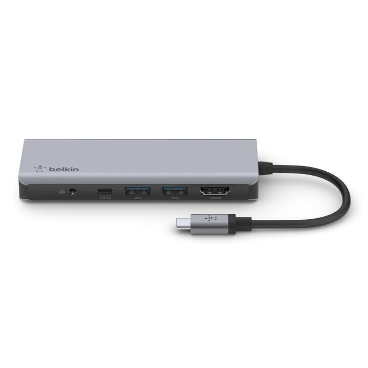 BELKIN Stazione d'aggancio Multiport 7-in-1 (HDMI, USB di tipo C, 2 x USB 3.0 di tipo A)