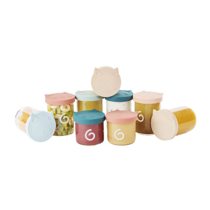 BABYMOOV Snackbehälter Isy Bowls (250 ml, 120 ml, Borosilikatglas, Silikon)