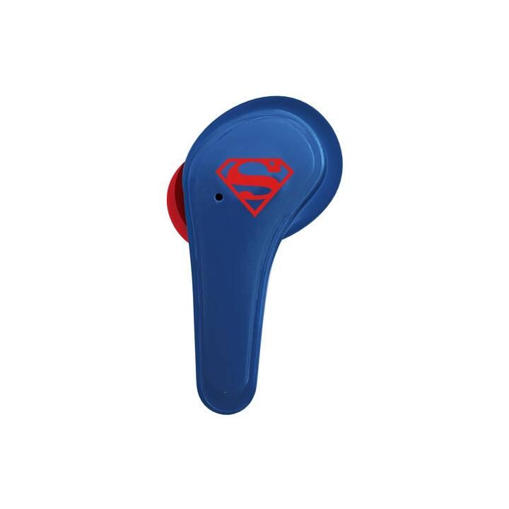 OTL TECHNOLOGIES Superman Cuffie per bambini (In-Ear, Bluetooth 5.0, Blu, Blu scuro)