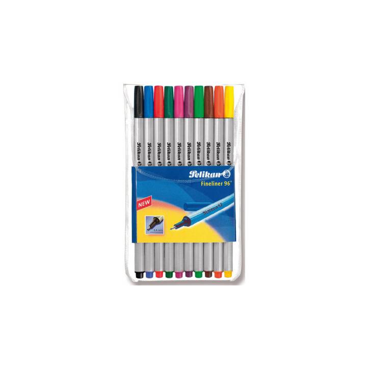 PELIKAN Penna a fibra (Multicolore, 10 pezzo)