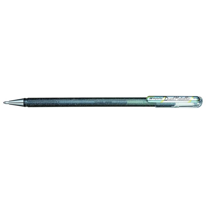 PENTEL Penna gel Hybrid Dual Metallic (Argento)