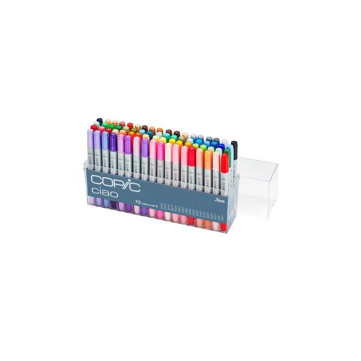 COPIC Marqueur de graphique Ciao Set A (Multicolore, 72 pièce)