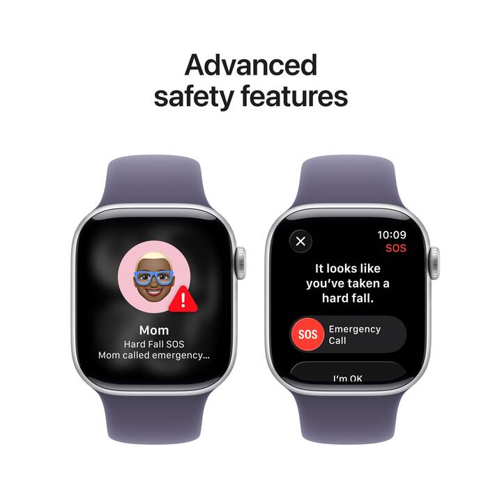 APPLE Watch Series 11 GPS (42 mm, Aluminium, Silber, M/L