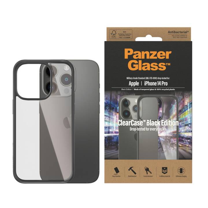 PANZERGLASS Backcover ClearCase (iPhone 14 Pro, Transparente)