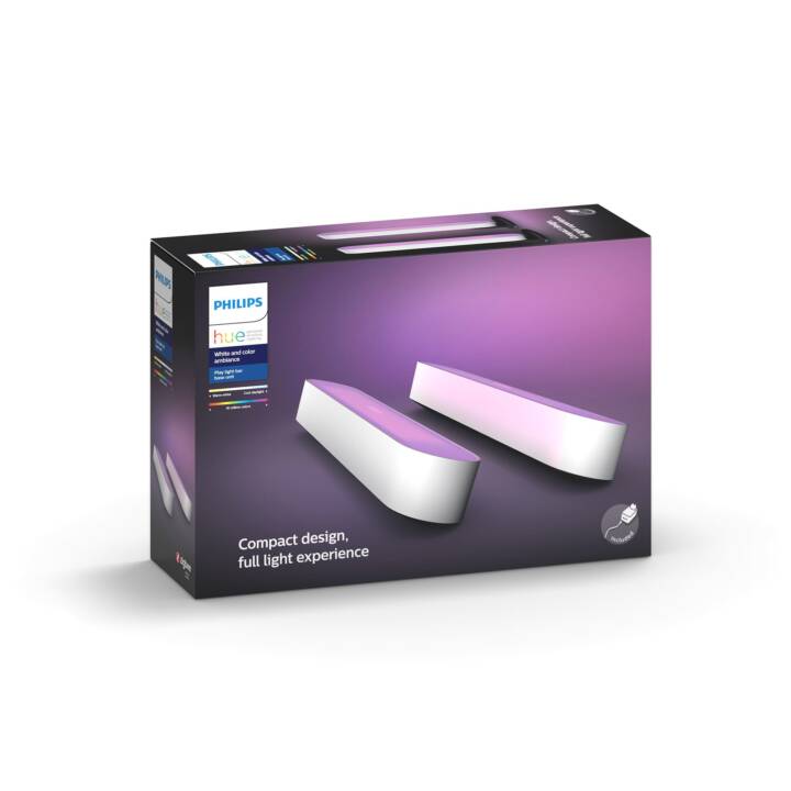 PHILIPS HUE Luce d'atmosfera LED Play Basic-Set (Bianco)