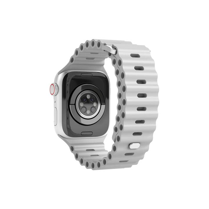 VONMÄHLEN Wave Armband (Apple Watch 45 mm / 42 mm / 49 mm / 44 mm, Silber)