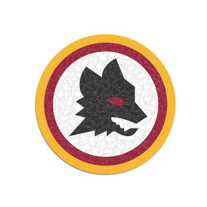 【中古・未使用品】AS Roma ASローマ ウッドパズル Lupetto Logo Wooden Puzzle Size M 270 pieces サッカー セリエA ASローマ® – Iconic Puzzles