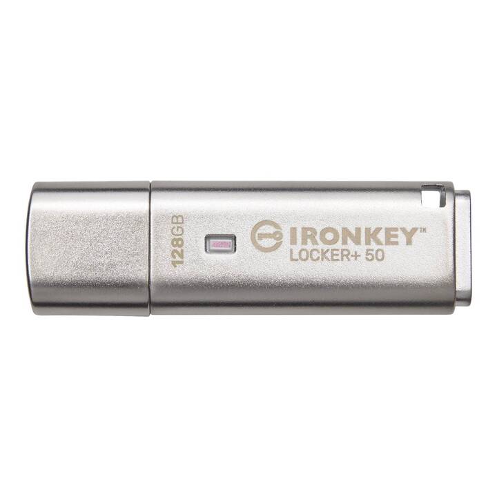 KINGSTON TECHNOLOGY IronKey Locker+ 50 (128 GB, USB 3.0 de type A)