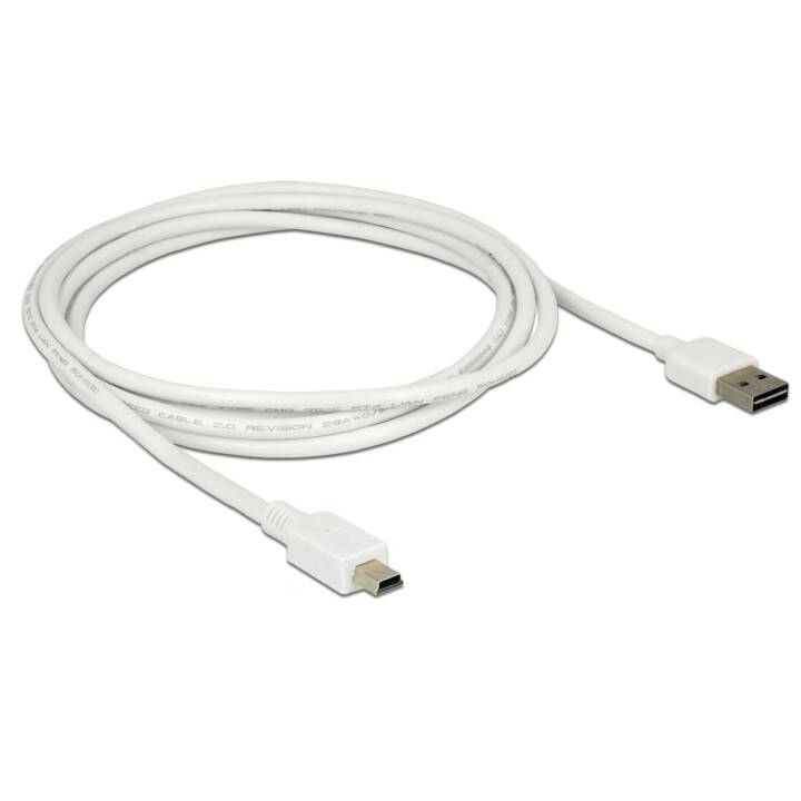 DELOCK Câble USB (Mini USB 2.0 de type B, USB 2.0 de type A, 2 m)