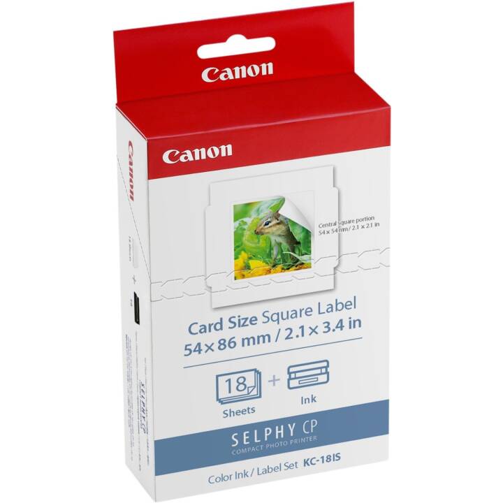 CANON KC-18IS Papier photo (18 feuille, 86 x 54)