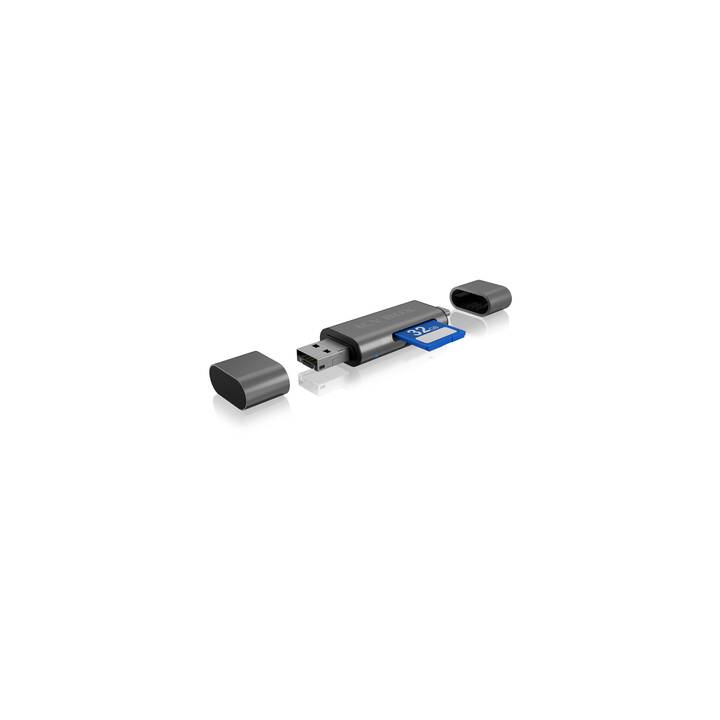 ICY BOX IB-CR201-C3 Lettore di schede (USB Typ A, USB Tipo C)