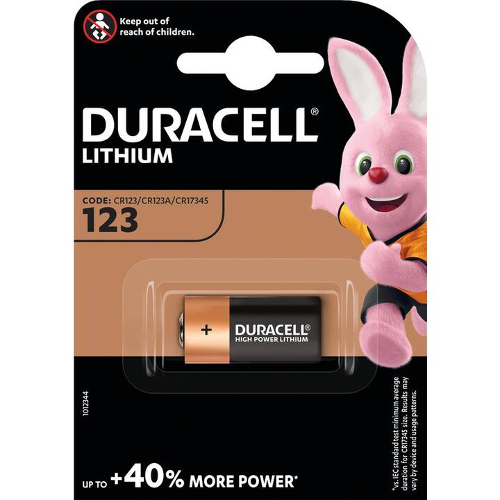 DURACELL Batterie (CR123A, Kamera, 1 pièce)