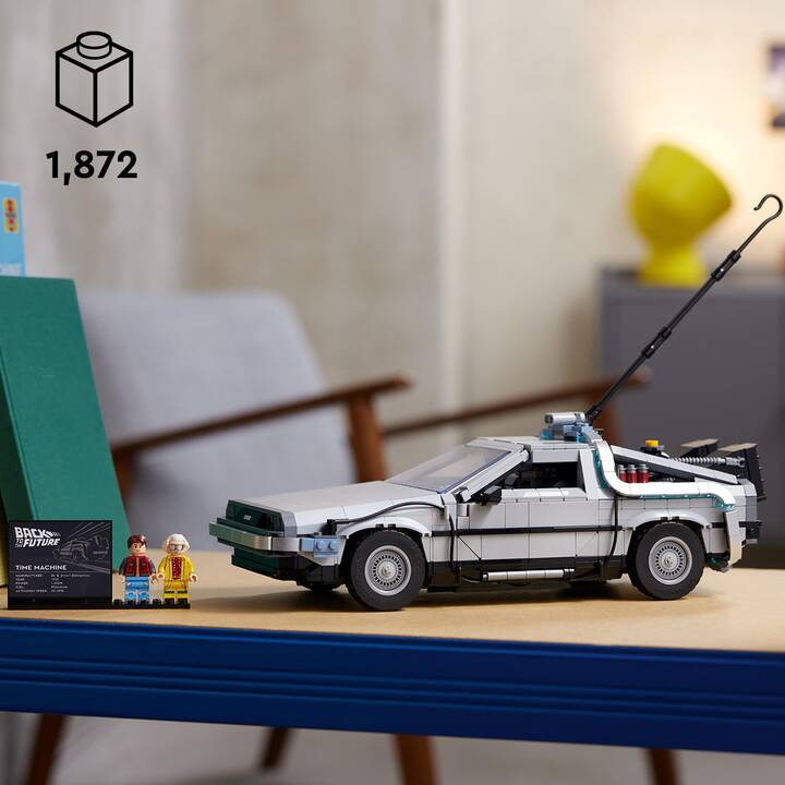 LEGO Icons Die Zeitmaschine aus Zurück in die Zukunft (10300, seltenes Set)