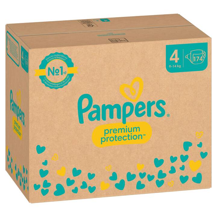 PAMPERS Premium Protection 4 (Monatsbox, 174 Stück)