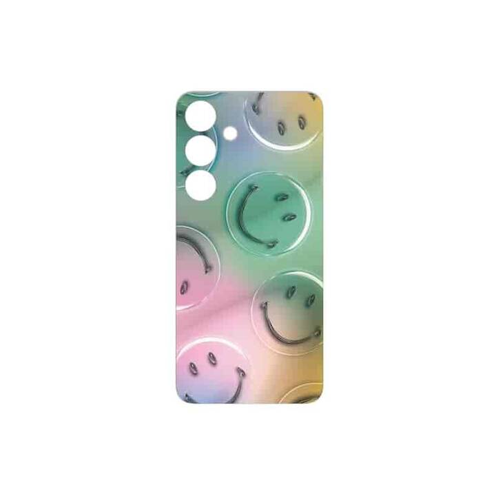 SAMSUNG Backcover Smiley Bubble Card (Galaxy S24, Multicolore)