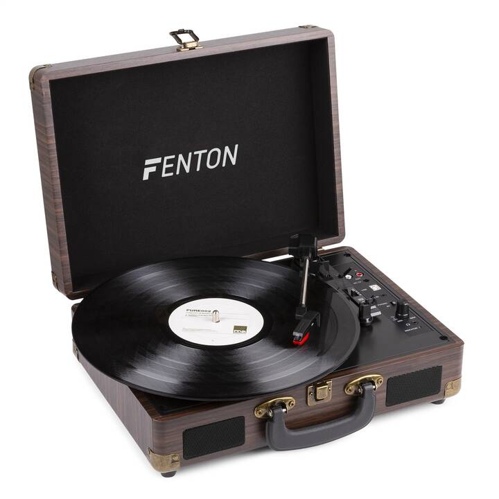 FENTON RP115 Wood Plattenspieler (Braun) - Interdiscount