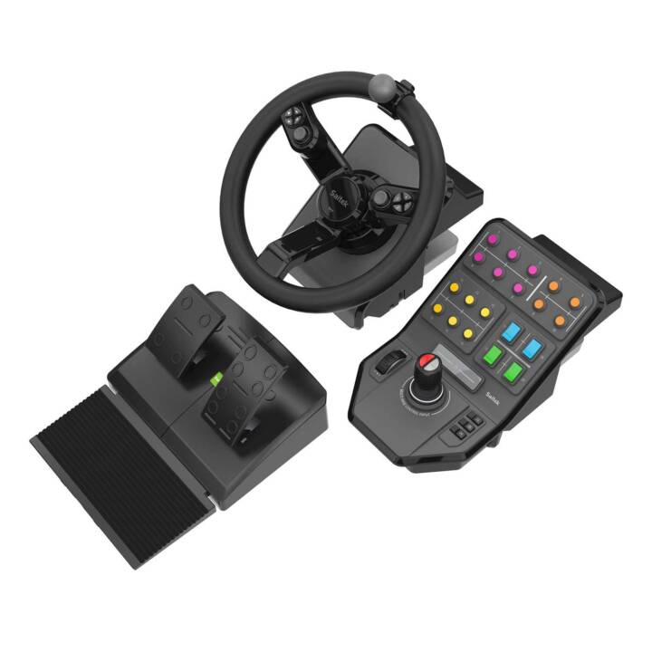 LOGITECH G Saitek Farm Sim Volant et pédales (Noir)