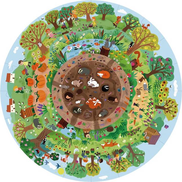 APLI KIDS Puzzle circulaire Biosphère
