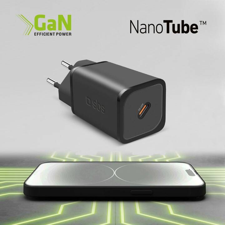 SBS Power Delivery GaN 65W Hub chargeur (USB C)
