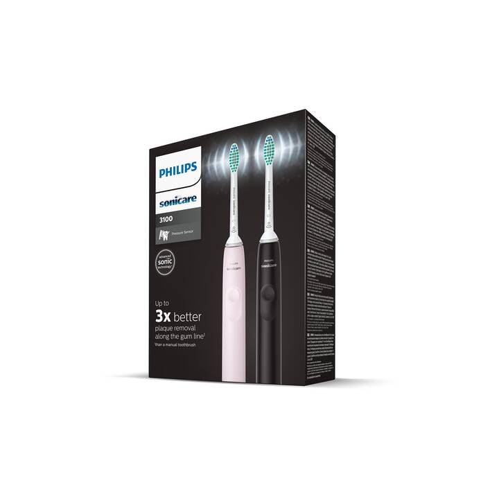 PHILIPS Sonicare 3100 Duo (Nero, Rosa, Bianco)