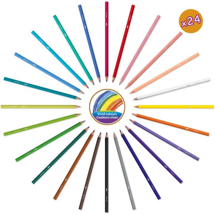 BIC Kids Evolution Crayon feutre (Multicolore, 120 pièce)