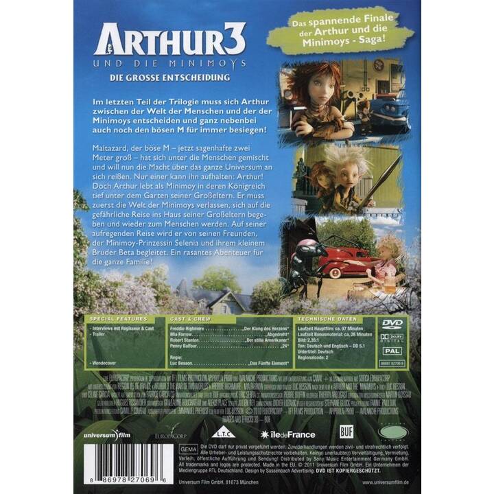 Arthur und die Minimoys 3 - Die grosse Entscheidung (EN, DE)