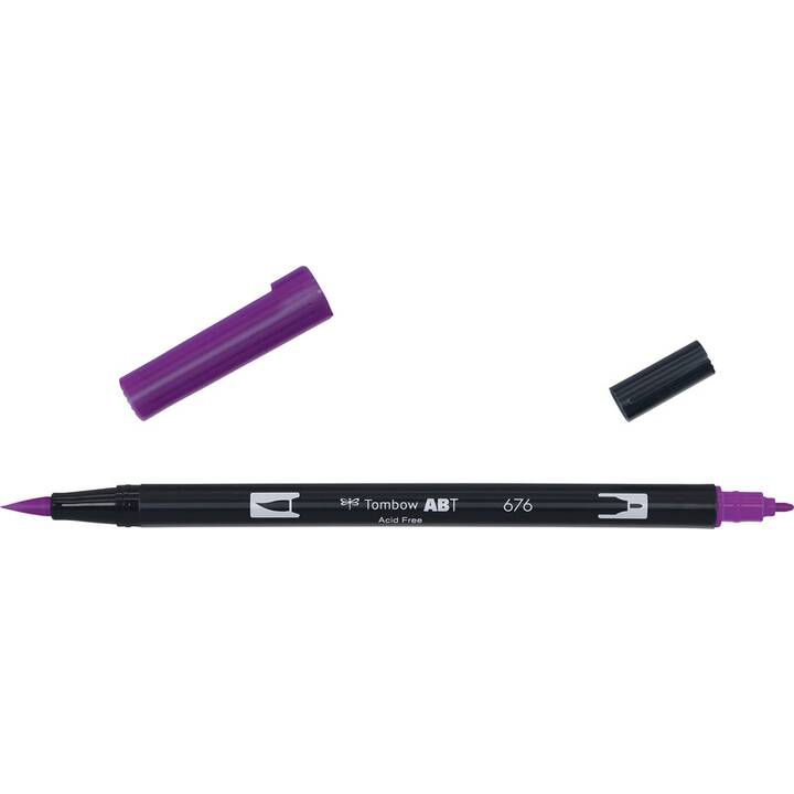 TOMBOW Dual Brush ABT 676 Crayon feutre (Violet royal, 1 pièce)