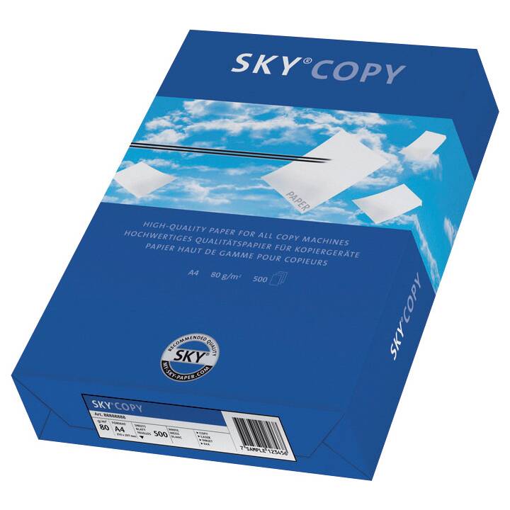 SKY Papier photocopie (500 feuille, A4, 80 g/m2)