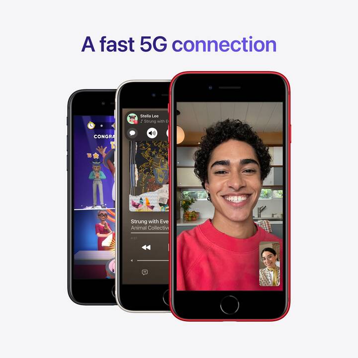 APPLE iPhone SE 2022 (5G, 128 GB, 4.7", 12 MP, Minuit)