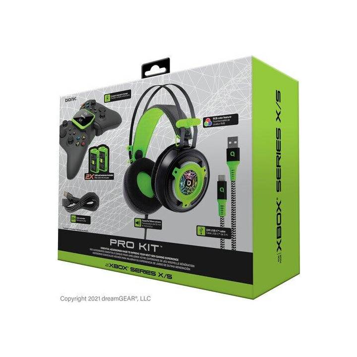 BIONIK Pro Set accessori (Microsoft Xbox Series X, Nero, Verde)