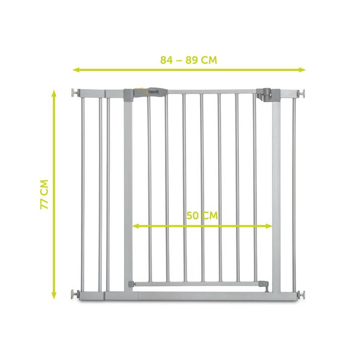 HAUCK Barrière de protection pour les portes Stop N Safe 2 + 9 cm (84 cm - 89 cm)