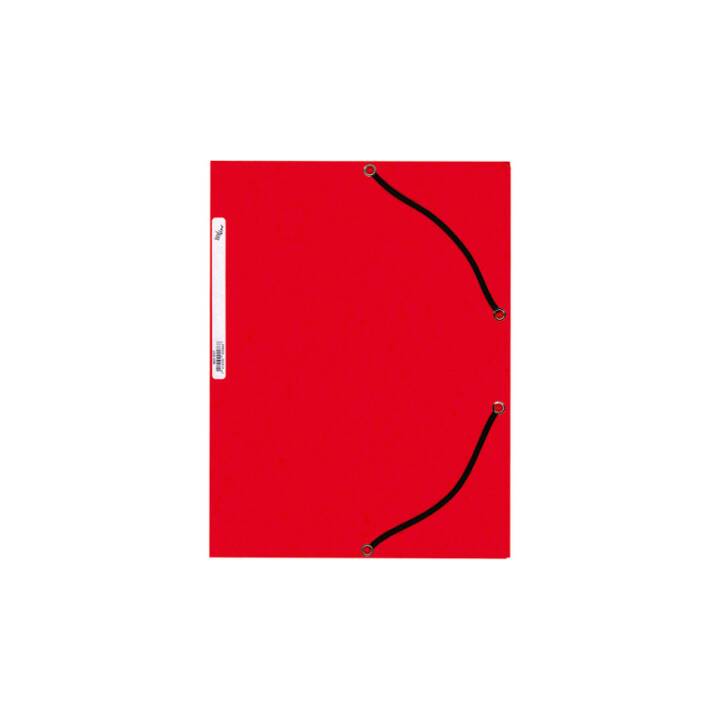 BÜROLINE Gummizugmappe (Rot, A4, 1 Stück)
