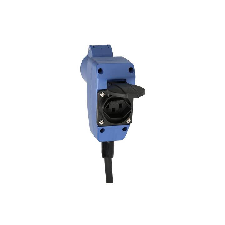 MAX HAURI Rallonge électrique maxCAMP (T23 / CEE 16/3, 15 m, Bleu, Noir)
