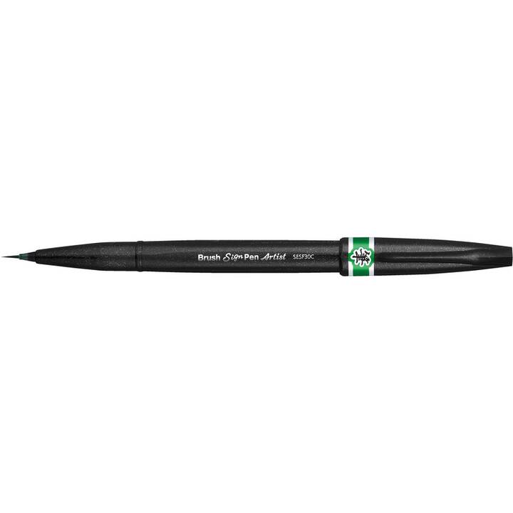 PENTEL Marcatore acquerello Brush Sign Pen Artist SESF30C-DX (Verde, 1 pezzo)