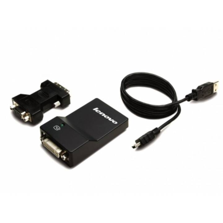 LENOVO Adaptateur (Prise DVI, Prise VGA, Fiche USB 3.0 de type A)