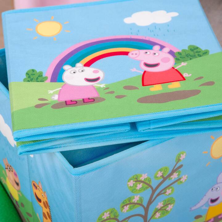 Herding Scatola Portaoggetti Peppa Pig | 30x30x30 Cm | Multiuso Per Giocattoli | In Polipropilene E Cartone