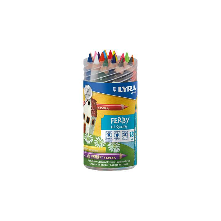 LYRA Crayons de couleur (Multicolore, 18 pièce)