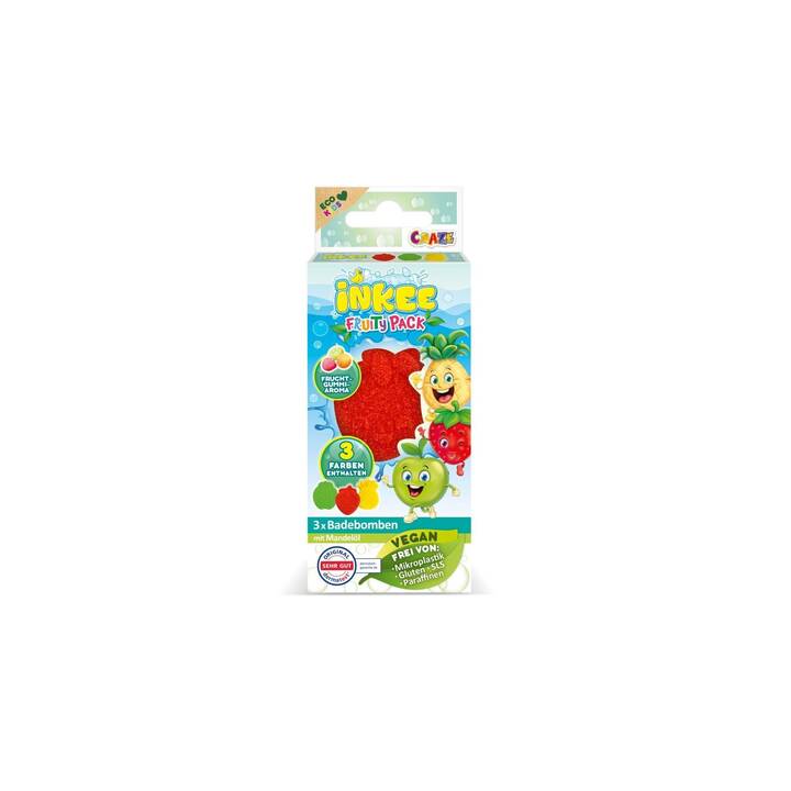CRAZE Colori per l'acqua di bagno Inkee Mini Fruity Pack (Jojoba, 3 x 45 g)