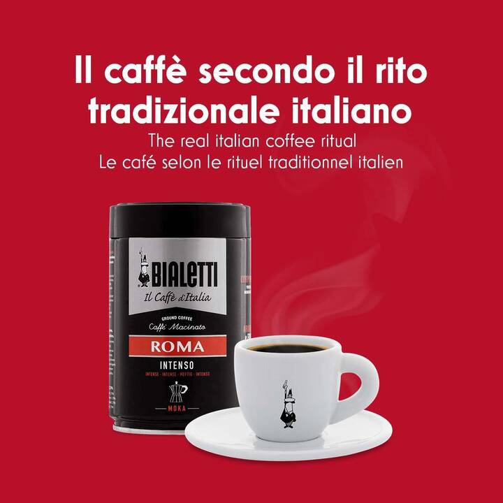 BIALETTI Moka Express (2 Tazze, Argento, Nero, Alluminio)