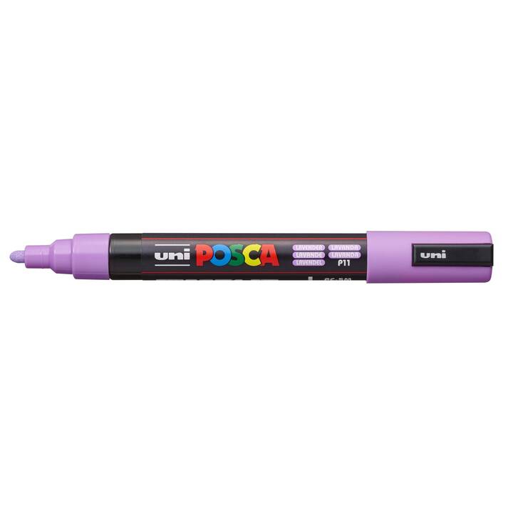 UNI Permanent Marker Posca Softcolors P11 (Violett, 1 Stück)