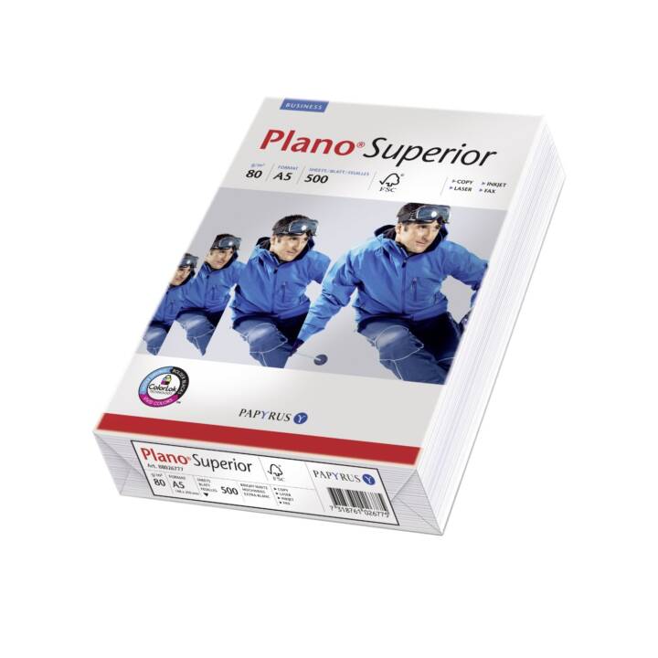 PAPYRUS PlanoSuperior Kopierpapier (500 Blatt, A5, 80 g/m2)