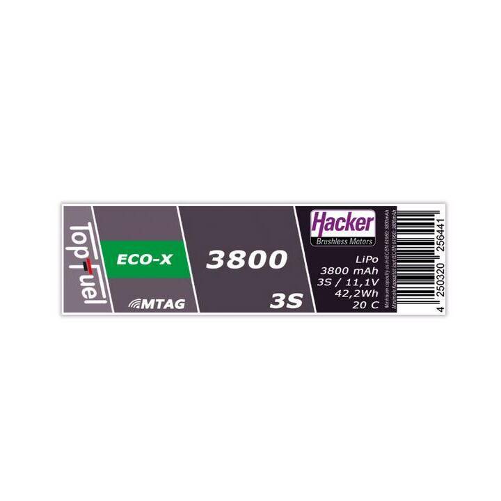 HACKER Accu RC TopFuel ECO-X (LiPo, 3800 mAh, 11.1 V)