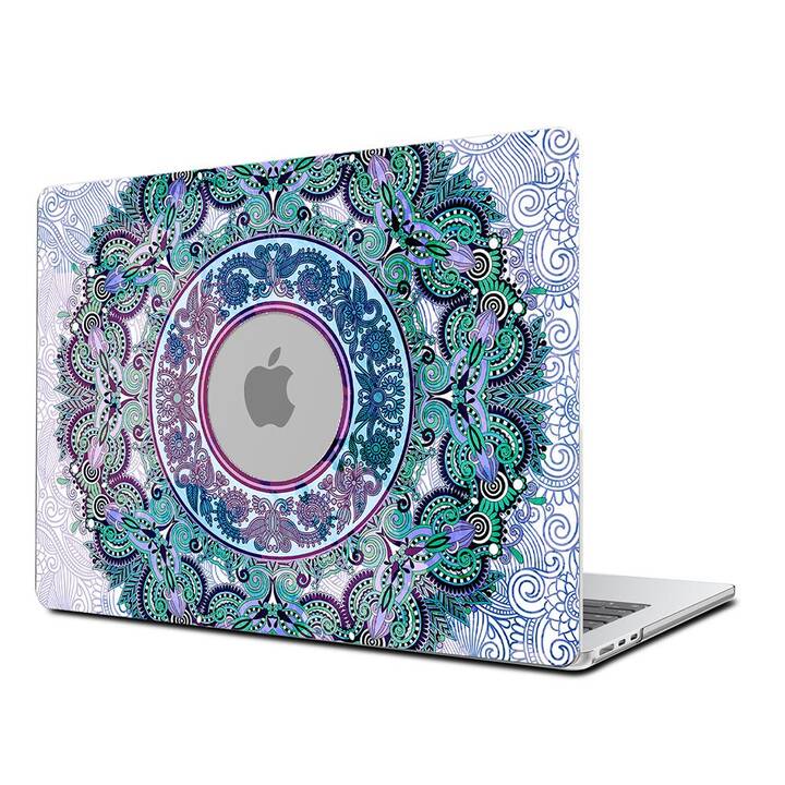 EG Coque rigide (MacBook Air 13" M3 2024, Mandala, Bleu)