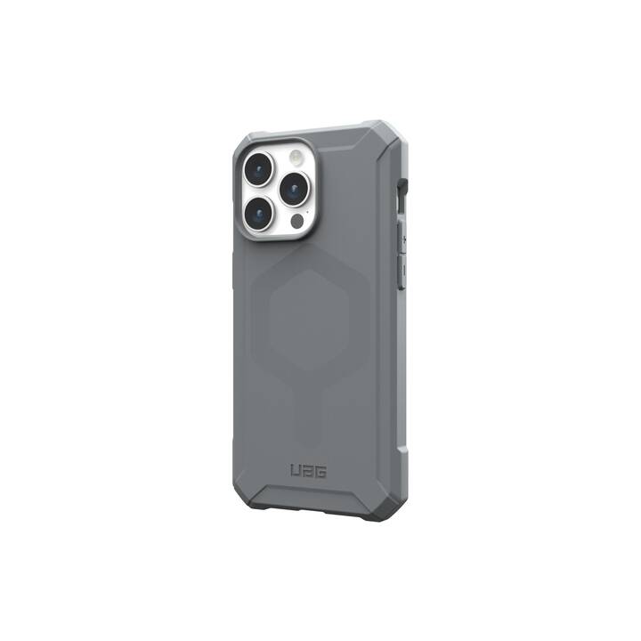 URBAN ARMOR GEAR Backcover Essential Armor (iPhone 15 Pro Max, Argent)