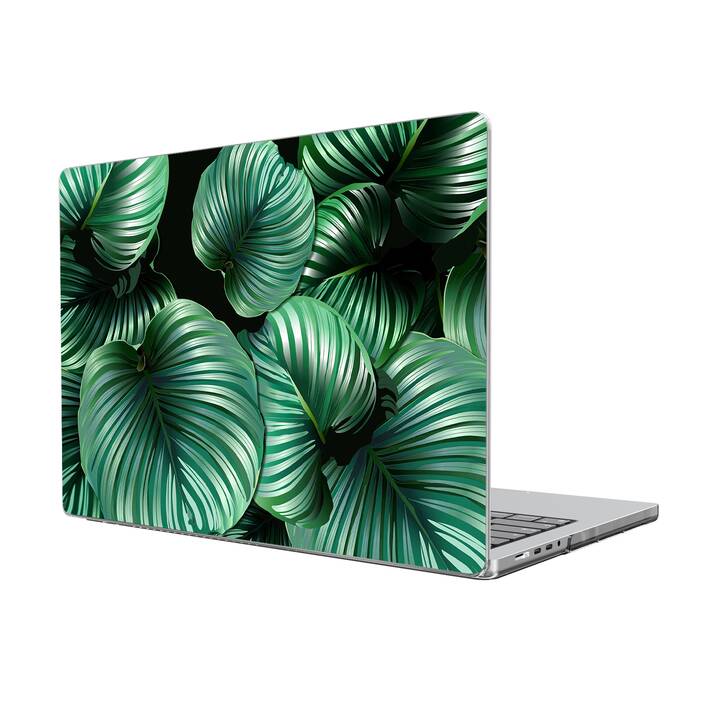 EG custodia per MacBook Pro 14" (M1 Chip) (2021) - foglie - verde
