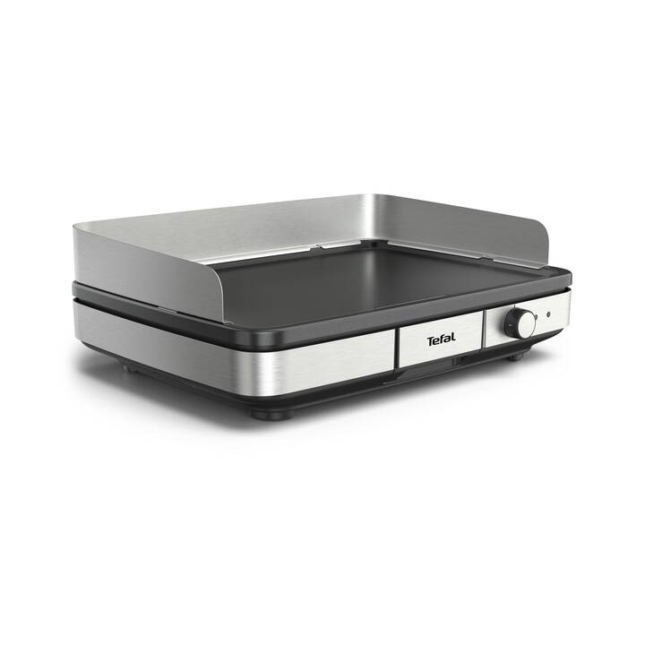 TEFAL Maxi Plancha Gril électrique (Argent, Noir, Acier inox)