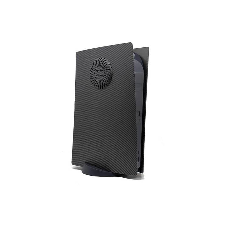ROCKET GAMES RGB Carbon Digital Edition Dock Cover (PlayStation 5, Schwarz)