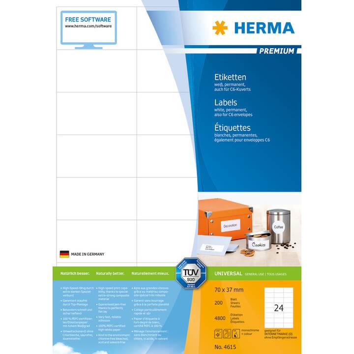 HERMA Universal (37 x 70 mm)