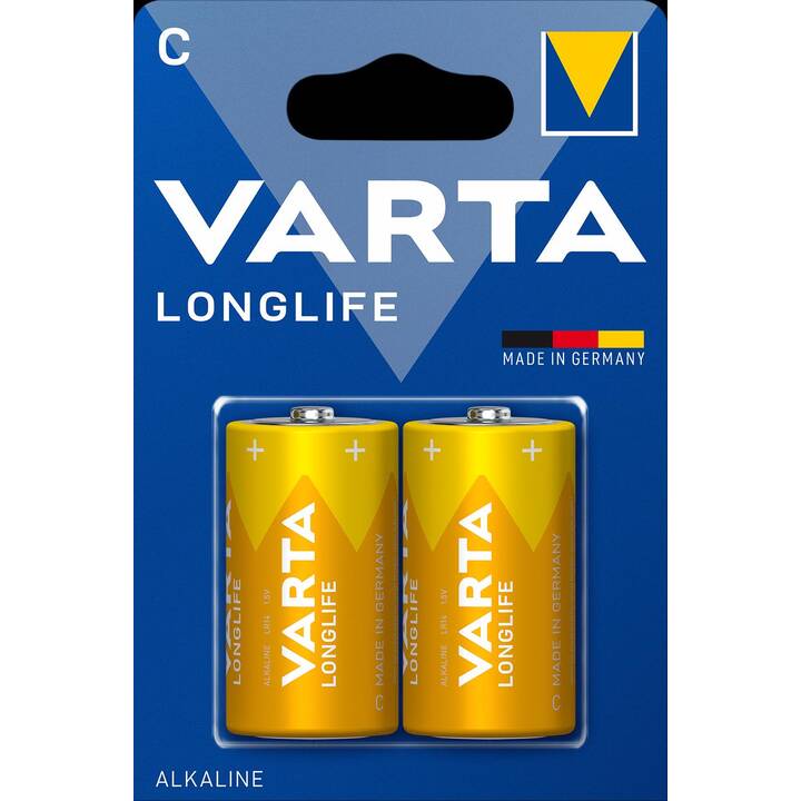 VARTA Longlife Batterie (C / Baby / LR14, 2 Stück)
