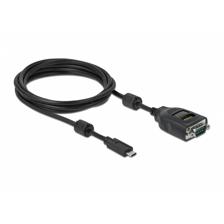 DELOCK Adapter (USB C, 9-polig, RS-232, 2 m)